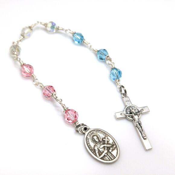 St. Gerard Chaplet, Handmade Rosary, Patron Saint of Motherhood - Picture 4 of 7